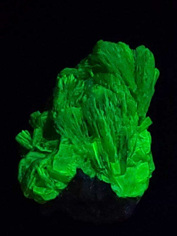 Autunite / Meta-Autunite on Matrix - Fluorescent Uranium Ore ~ 2.6 Grams