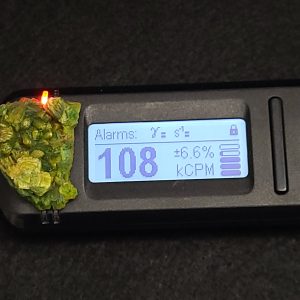 Autunite / Meta-Autunite Crystal, Stabilized- Fluorescent Uranium Ore ~ 8 Grams