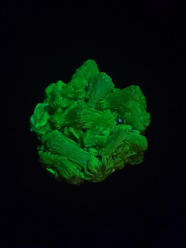 Meta-autunite Crystal Fluorescent Uranium Ore Specimen, Stabilized - 3.1 Grams