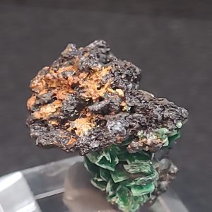 Torbernite / Meta-torbernite in Matrix - Guangxi, China - Uranium Ore