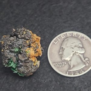 Torbernite / Meta-torbernite in Matrix - Guangxi, China - Uranium Ore