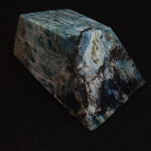 Blue Apatite Crystal with Unknown Radioisotope(s)- China - 92 Grams