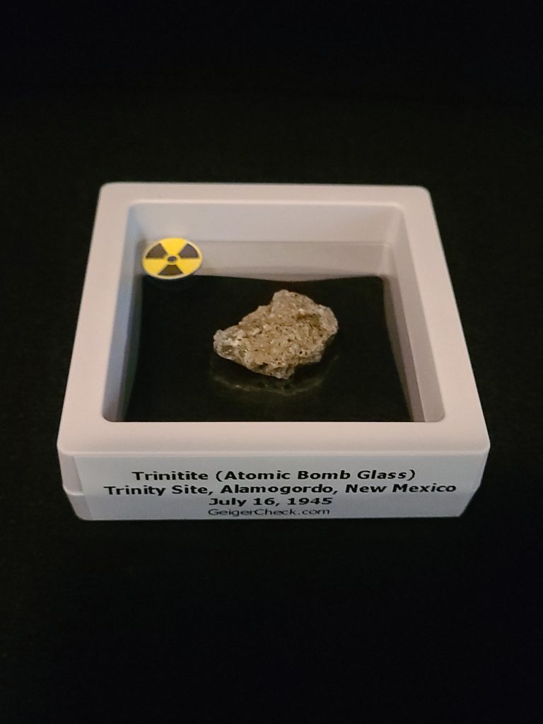 Trinitite (Atomic Bomb Glass) 2.46 Grams Trinity Site, Alamogordo, New Mexico. July 