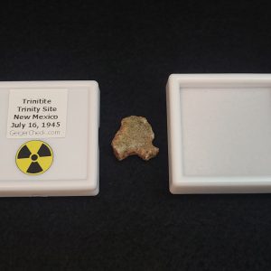 Trinitite (Atomic Bomb Glass) 1.3 Grams, Trinity Site, New Mexico, July 16, 1945