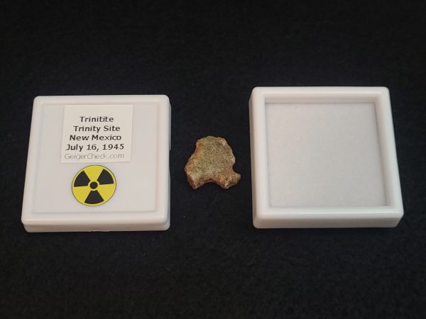 Trinitite (Atomic Bomb Glass) 1.3 Grams, Trinity Site, New Mexico, July 16, 1945