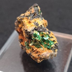 Torbernite with Parsonsite on Matrix – Guangxi, China