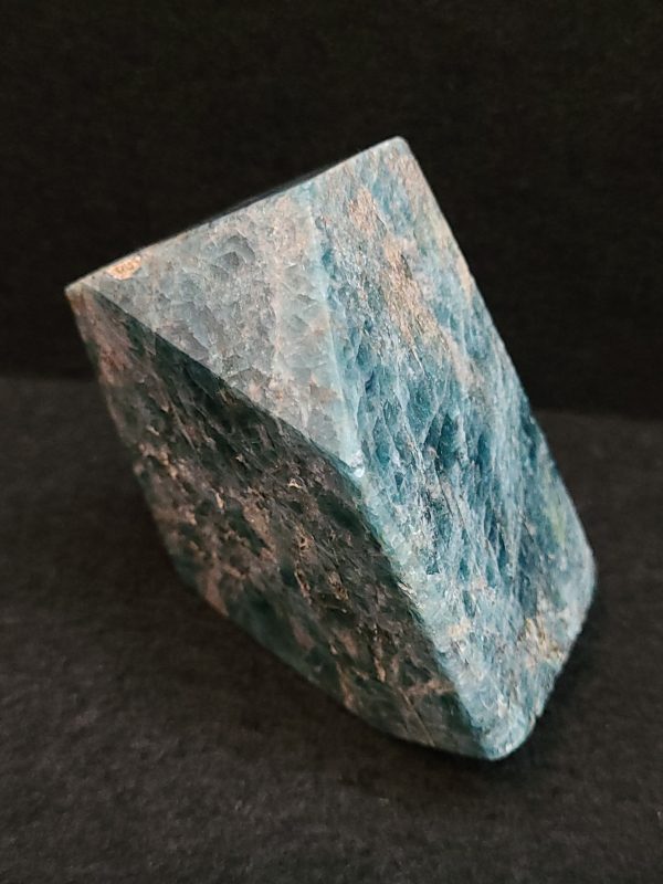 Blue Apatite Crystal with Unknown Radioisotope(s)- China - 145 Grams