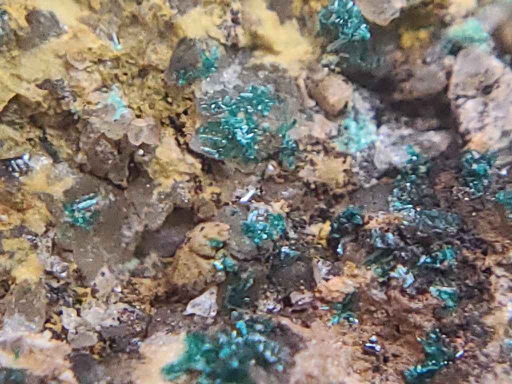 Brochantite on Matrix Posey Mine, Utah