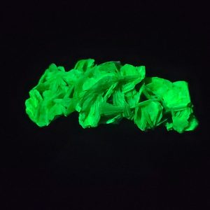 Autunite / Meta-Autunite Crystal, Stabilized- Fluorescent Uranium Ore ~ 2.5 Grams