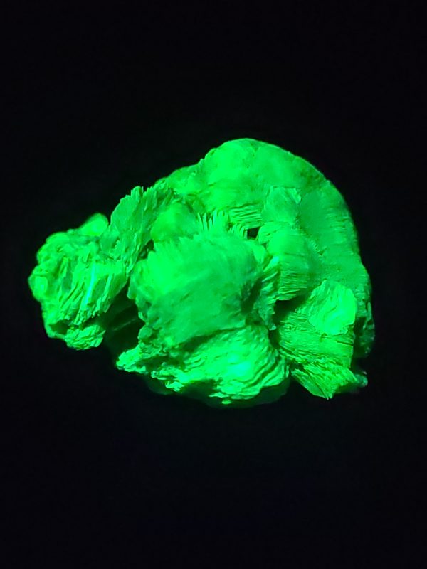 Lamellar Autunite Crystal - Fluorescent Uranium Ore ~ 9.2 Grams