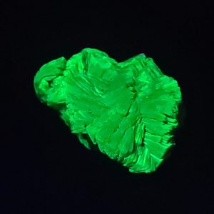 Lamellar Autunite Crystal - Fluorescent Uranium Ore ~ 6.2 Grams