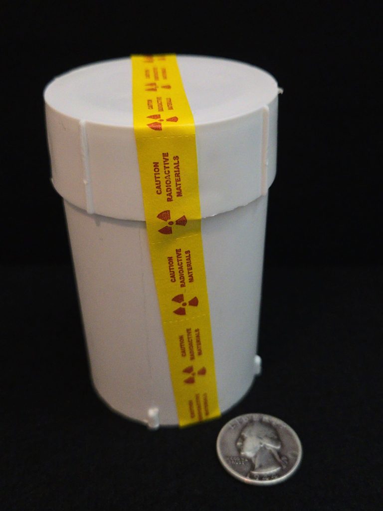 25 Grams of Autunite Fragments in a Lead Container, Bulk Uranium Ore