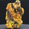 green Torbernite and Yello to Deep Orange Parsonsite on Matrix - Guangxi, China