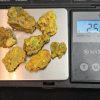 25 Grams of Autunite Fragments in a Lead Container, Bulk Uranium Ore