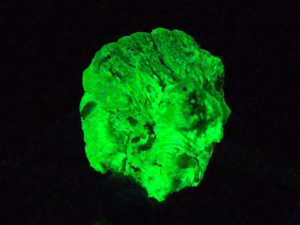 Lamellar Autunite Crystal  - Fluorescent Uranium Ore,  5.2 Grams - Image 7