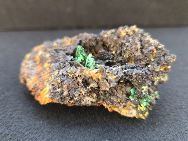 Torbernite and Parsonsite on Matrix - Guangxi, China - Image 3