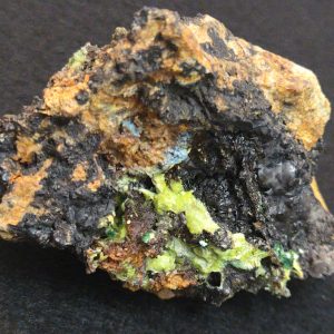 Torbernite and Parsonsite on Matrix - Guangxi, China