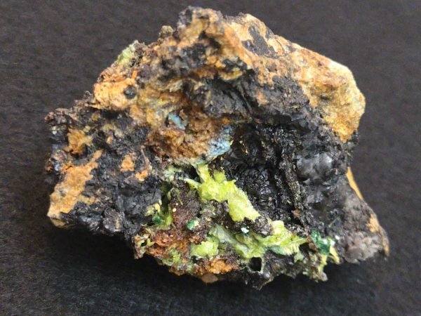 Torbernite and Parsonsite on Matrix - Guangxi, China