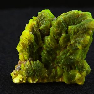 Lamellar Autunite Crystal - Fluorescent Uranium Ore, 5 Grams