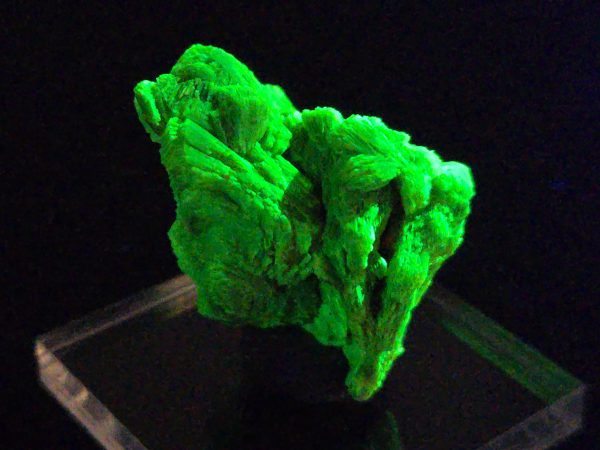 Lamellar Autunite Crystal - Fluorescent Uranium Ore, 15.8 Grams