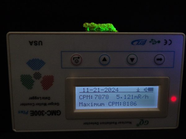 Autunite Crystal  - Fluorescent Uranium Ore,  3 Grams - Image 15