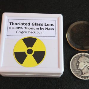 Thoriated Glass Lens from Vintage Projector - Thorium-232