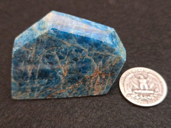 Blue Apatite Crystal with Unknown Radioisotope(s)- China - 125 Grams - Image 9