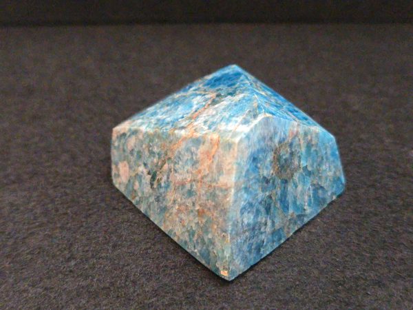 Blue Apatite Crystal with Unknown Radioisotope(s)- China - 121 Grams - Image 4