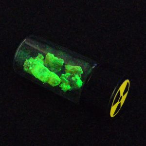 1 Gram Autunite in a Sealed Vial ~ Fluorescent Uranium Ore