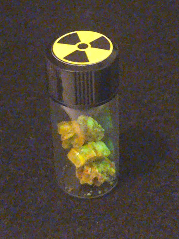 1 Gram Autunite in a Sealed Vial ~ Fluorescent Uranium Ore - Image 2