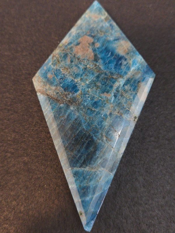 Blue Apatite Crystal with Unknown Radioisotope(s)- China - 98 Grams