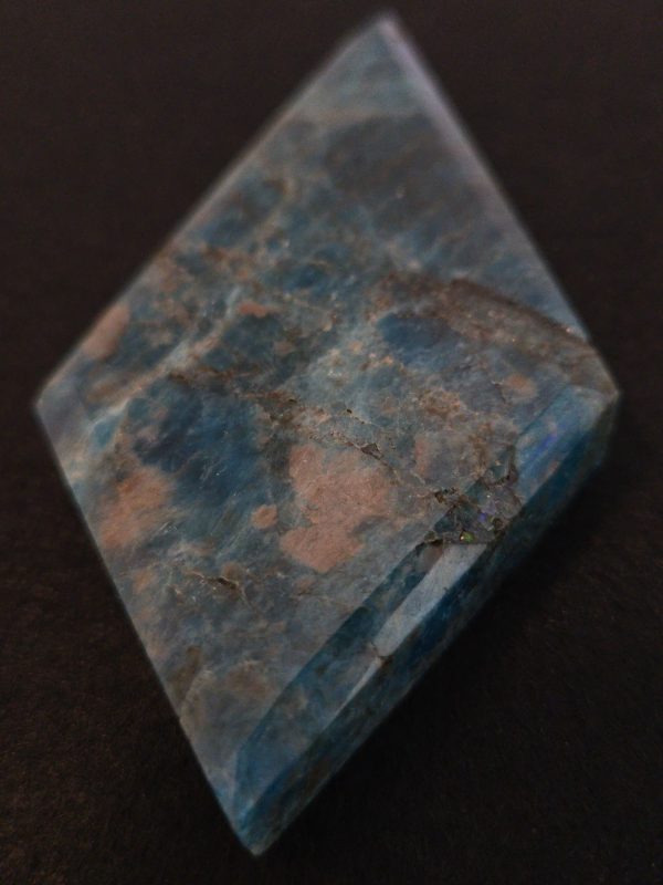 Blue Apatite Crystal with Unknown Radioisotope(s)- China - 98 Grams - Image 5