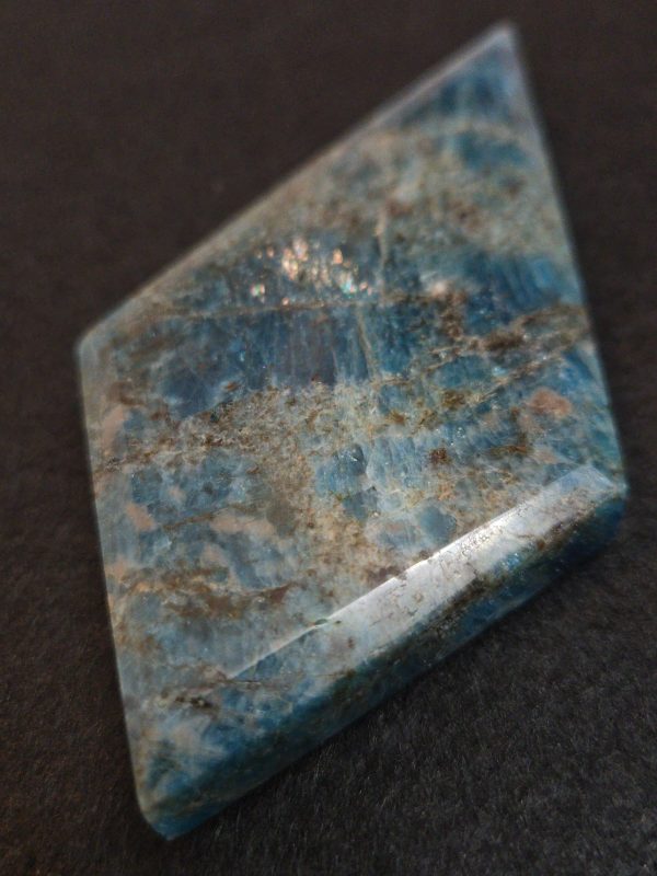 Blue Apatite Crystal with Unknown Radioisotope(s)- China - 98 Grams - Image 7