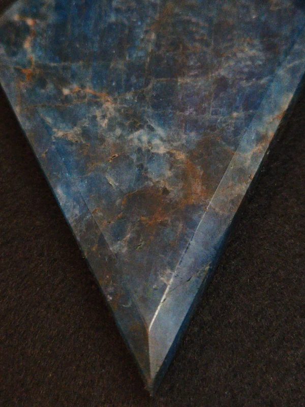 Blue Apatite Crystal with Unknown Radioisotope(s)- China - 161 Grams - Image 4