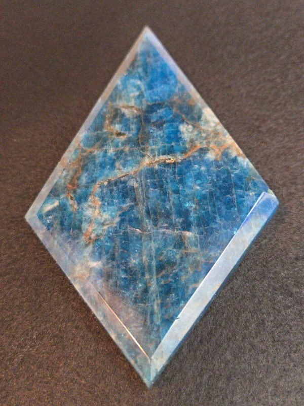 Blue Apatite Crystal with Unknown Radioisotope(s)- China - 161 Grams - Image 6