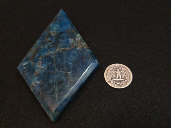 Blue Apatite Crystal with Unknown Radioisotope(s)- China - 161 Grams