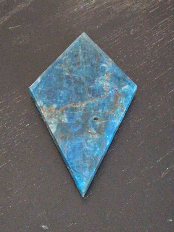 Blue Apatite Crystal with Unknown Radioisotope(s)- China - 161 Grams