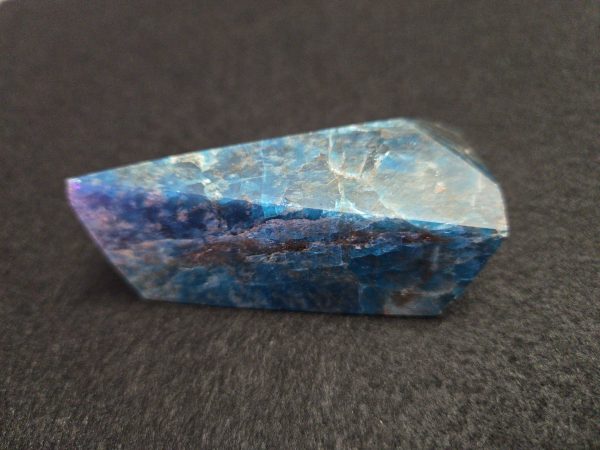 Blue Apatite Crystal with Unknown Radioisotope(s) - China - 127 Grams