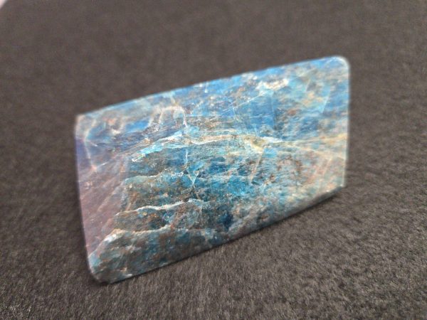 Blue Apatite Crystal with Unknown Radioisotope(s) - China - 127 Grams