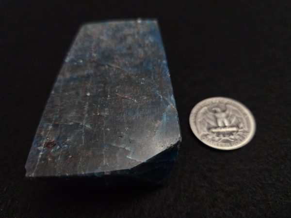 Blue Apatite Crystal with Unknown Radioisotope(s) - China - 127 Grams - Image 5