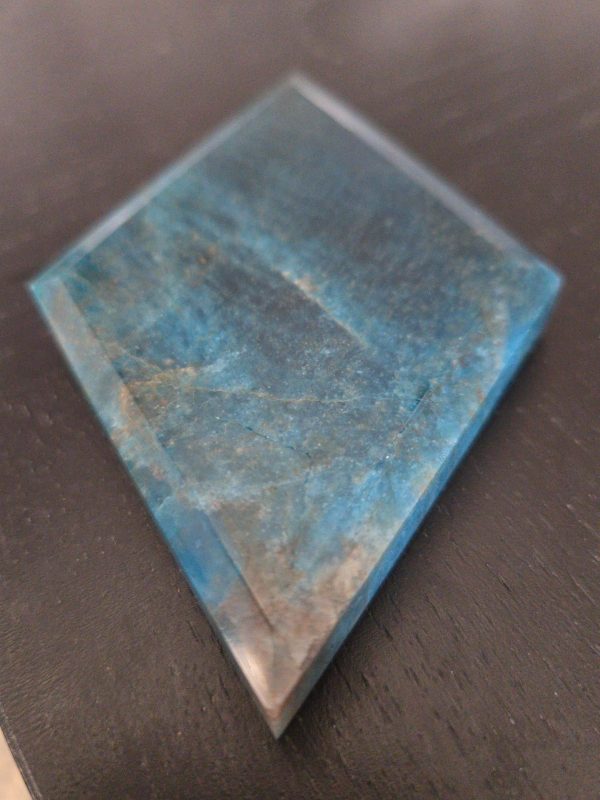 Blue Apatite Crystal with Unknown Radioisotope(s) - China - 148 Grams