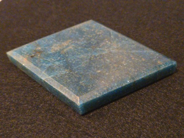 Blue Apatite Crystal with Unknown Radioisotope(s) - China - 158 Grams