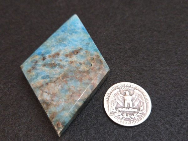 Blue Apatite Crystal with Unknown Radioisotope(s) - China - 52 Grams - Image 8