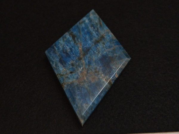 Blue Apatite Crystal with Unknown Radioisotope(s) - China - 88 Grams