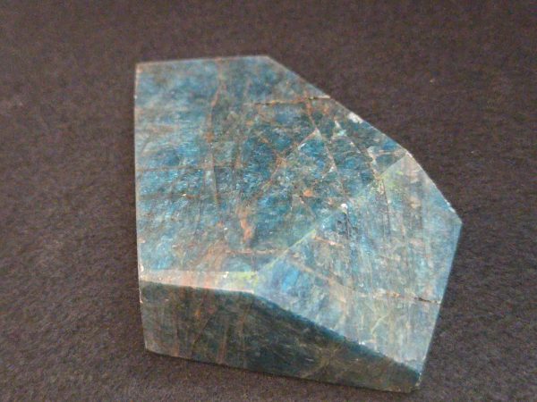 Blue Apatite Crystal with Unknown Radioisotope(s) - China - 199 Grams