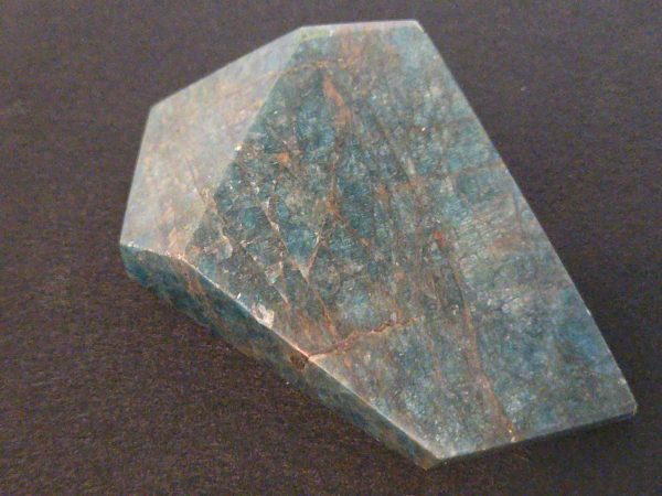 Blue Apatite Crystal with Unknown Radioisotope(s) - China - 199 Grams - Image 5