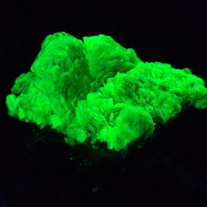 Autunite Crystals on Matrix- Fluorescent Uranium Ore, 5.6 Grams