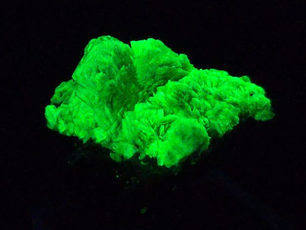 Autunite Crystals on Matrix- Fluorescent Uranium Ore, 5.6 Grams