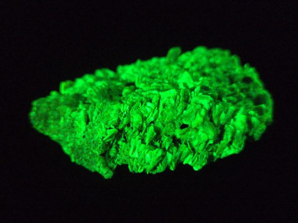 Lamellar Autunite Crystal  - Fluorescent Uranium Ore, 40 Grams - Image 4