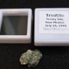 Trinitite (Atomic Bomb Glass), 1.1 Grams - Trinity Site, New Mexico, July 16, 1945